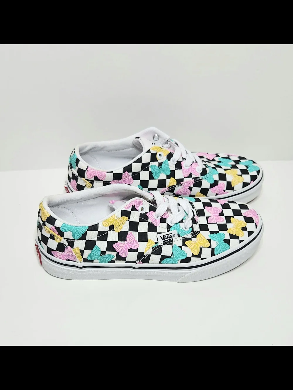 Vans Checkerboard Butterfly Sneakers